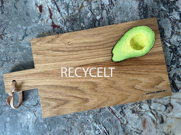 Schneidebrett R, recycelte Eiche